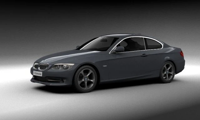 bmw 3 series e92 coupe 2011 3D Model .c4d .max .obj .3ds .fbx .stl .blend 