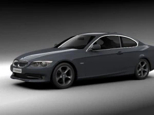 bmw 3 series e92 coupe 2011 3D Model