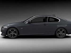 bmw 3 series e92 coupe 2011 3D Modell