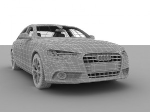 audi a6 c7 2012 3D Model