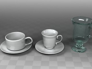 coffee cups 3D Модель
