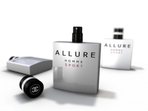 bottle of perfume allure chanel 3D-Modell