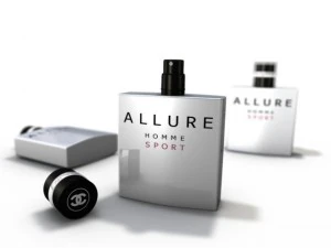 bottiglia di profumo allure chanel Modello 3D