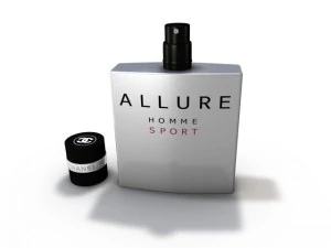 bottle of perfume allure chanel 3D Model
