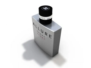 bottle of perfume allure chanel 3D Model