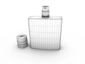 bottle of perfume allure chanel 3D Model