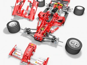 lego 8674 f1 racers 3D Model