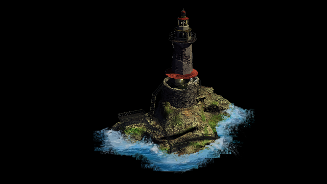 lighthouse 3D Модель .c4d .max .obj .3ds .fbx .stl .blend 
