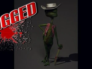 l&eacute;zard Modèle 3D