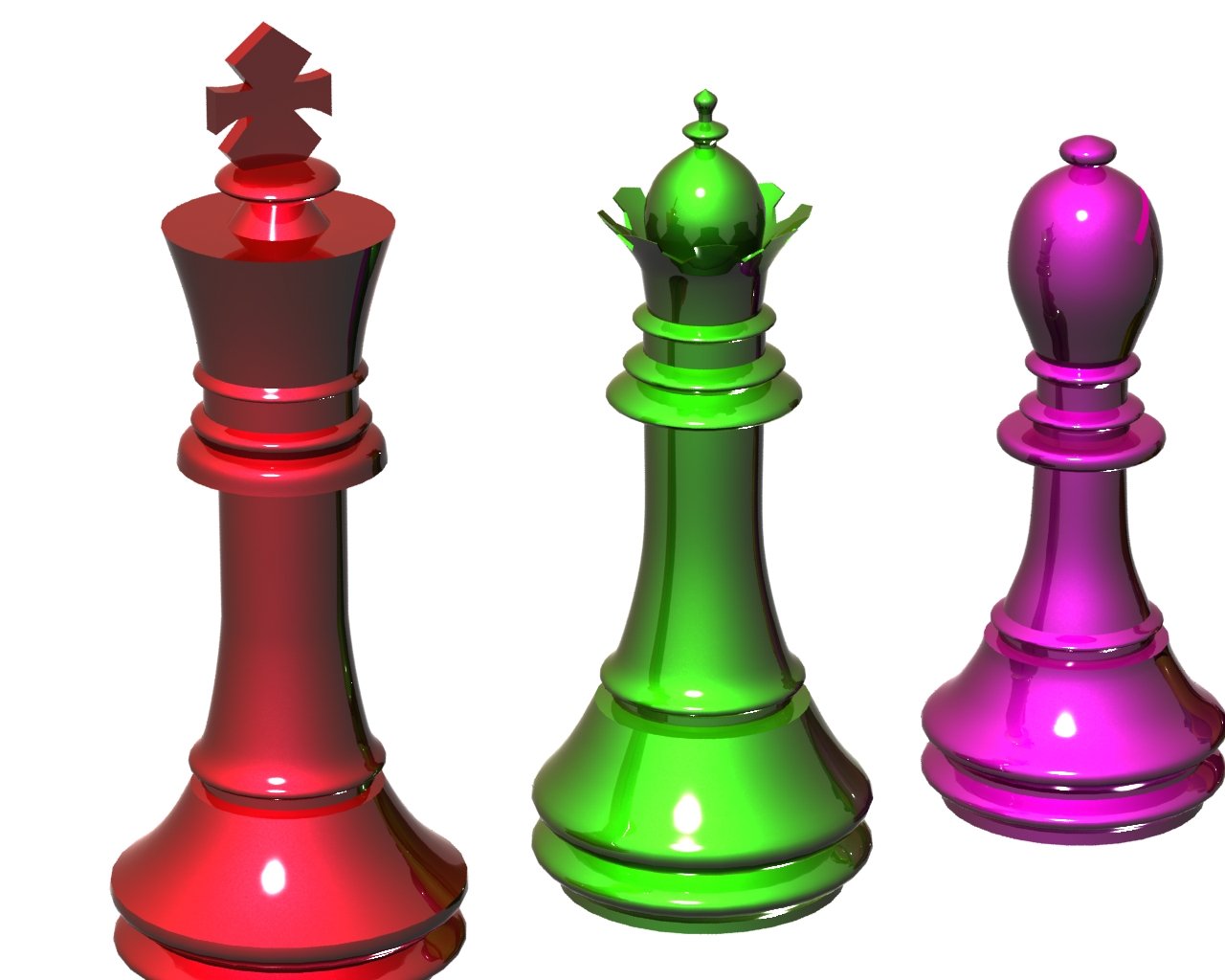 chess pieces Free 3D Model in Other 3DExport