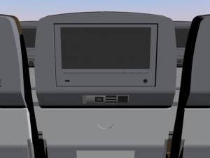 12 set of economy class seat seats  3x3x33ds 3D Модель