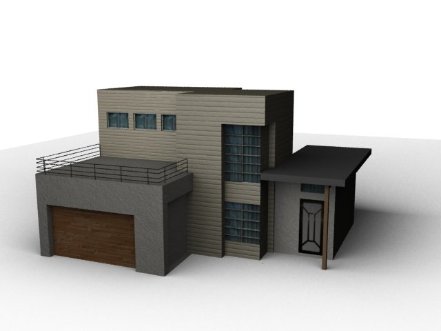 los angeles house 3D Модель .c4d .max .obj .3ds .fbx .stl .blend