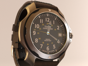 timex wrist watch 3D Model
