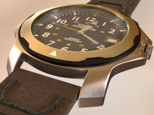 timex wrist watch 3D Model