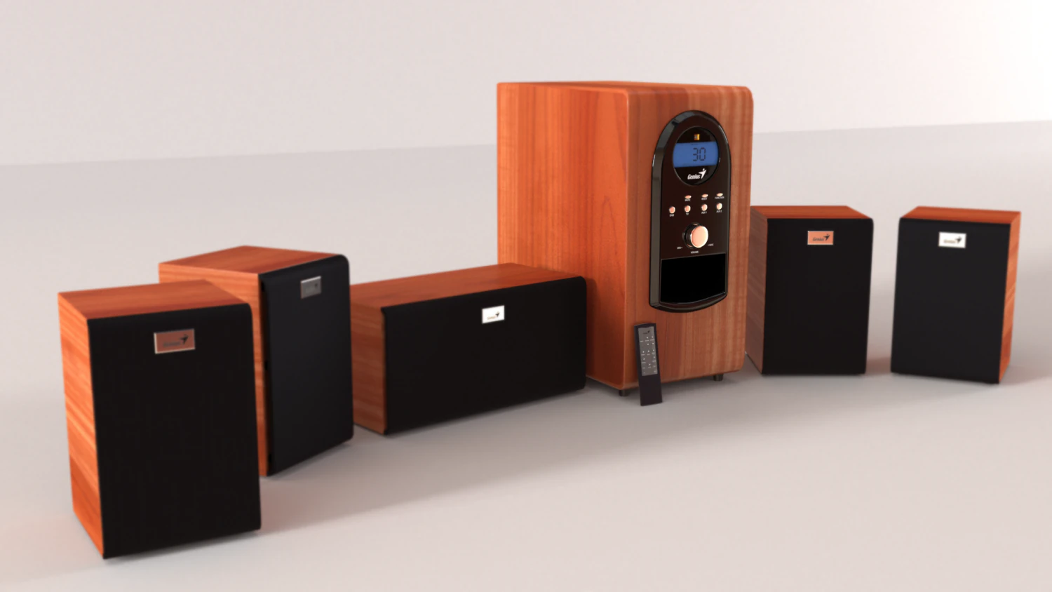 genius surround system 3D Model .c4d .max .obj .3ds .fbx .stl .blend