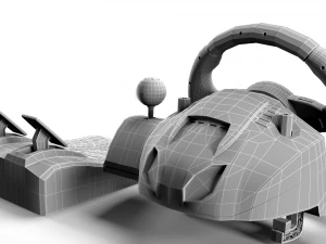 logitech gaming wheel 3D Model