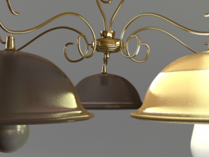 bronze chandelier 3D Model