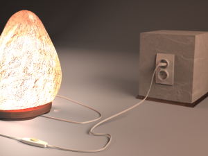 himalayan salt lamp Modello 3D