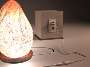 himalayan salt lamp 3Dモデル