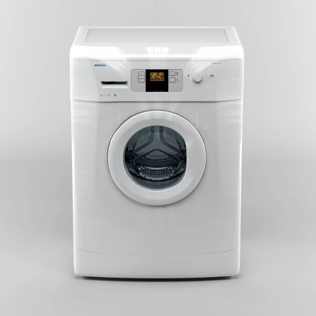 beko washing machine 3D Model .c4d .max .obj .3ds .fbx .stl .blend 