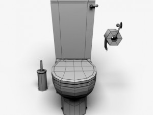 toilet Model 3D