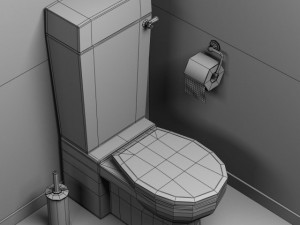 toilet Model 3D