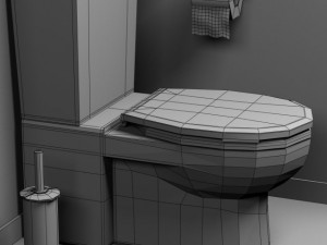 toilet Model 3D