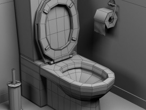 toilet Model 3D