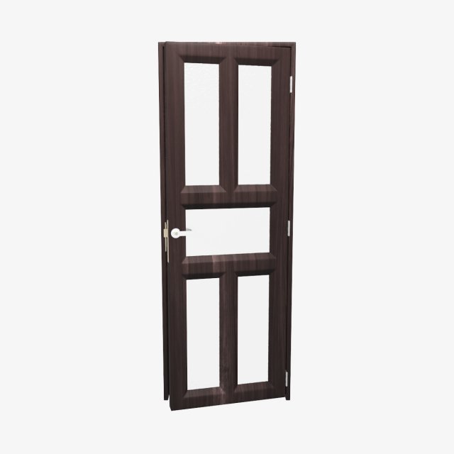 bathroom door 3D Model .c4d .max .obj .3ds .fbx .stl .blend 