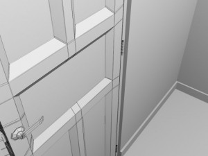 bathroom door 3D Model