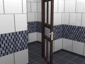 bathroom door 3D Model