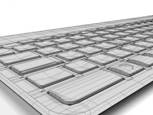 logitech solar keyboard k750 pc 3D Model