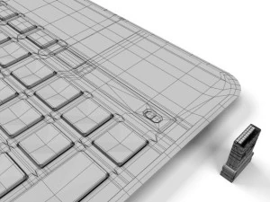 logitech solar keyboard k750 pc 3D Model