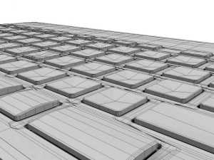 logitech solar keyboard k750 pc 3D Model