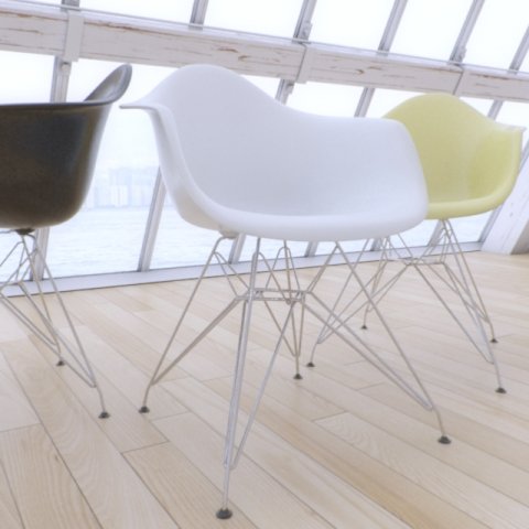 eames chair 2 Model 3D .c4d .max .obj .3ds .fbx .stl .blend 