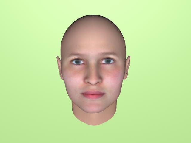 woman face 3D Model .c4d .max .obj .3ds .fbx .stl .blend 