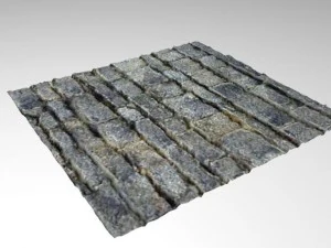 3D kamienny mur Model 3D