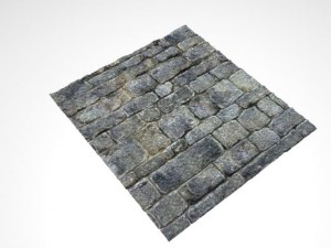 3d stone wall Modello 3D