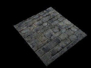 3d stone wall Modello 3D