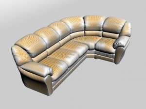 large berg sofa Model 3D