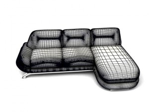 large neoplan sofa 3D मॉडल