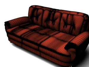 L&ouml;wensofa 3D Modell