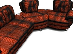 large lion sofa 3D Model
