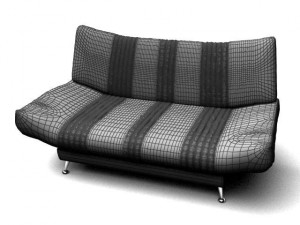 baun sofa 3D मॉडल
