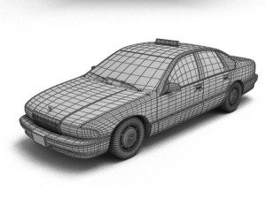 chevrolet caprice taxi Modèle 3D