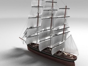 old ship Modelo 3D