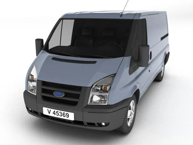 ford transit 3D Model .c4d .max .obj .3ds .fbx .stl .blend