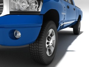Dodge ram quad cab 2500 4x4 3D Model