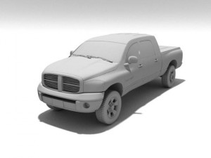 Dodge ram quad cab 2500 4x4 3D Model