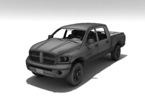 Dodge ram quad cab 2500 4x4 3D Model